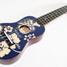 Cherrystone Hawaii Modell 4 Ukulélé motif Hawaï Bleu