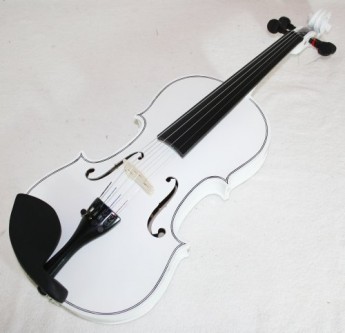 Cherrystone-Violon-Blanc-44-Avec-Archet-tui-Colophane-0