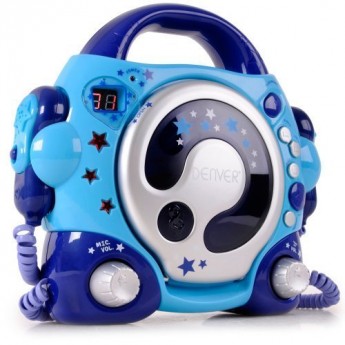 Denver-TCK-50-Lecteur-CD-Karaok-2-microphones-pour-enfant-Bleu-0