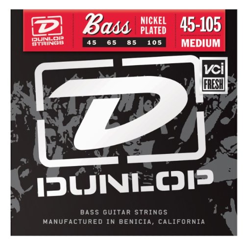 Dunlop jeux de cordes pour les guitares basses bass medium 45-105