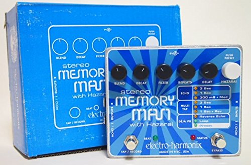 Electro Harmonix Stereo Memory Man / Hazarai Pédale pour Guitare Electrique Argenté – Image 2