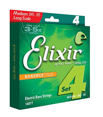 Elixir CEL 14077 Corde pour Guitare Basse nanoweb M 45-105 – Image 4