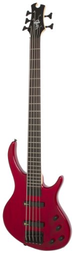 Epiphone Toby Deluxe-V Bass Basse électrique Translucent Red