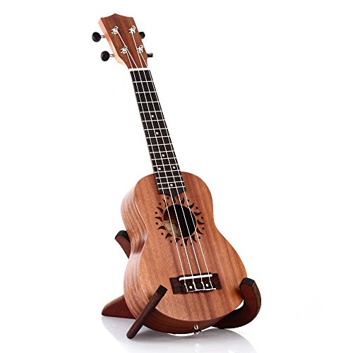 FACILLA® 21" Ukulélé Ukulele Soprano Standard Instruments Cordes Hawaii 15 Frettes – Image 4