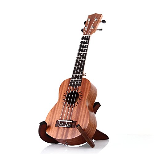 FACILLA® 21" Ukulélé Ukulele Soprano Standard Instruments Cordes Hawaii 15 Frettes – Image 5