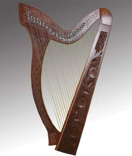 HARPE Celtique 27 Cordes avec demi-ton (troubadour) ~ Neuve & Garantie