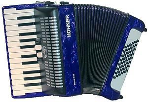 HOHNER BRAVO II 48 BLEU Accordéon Accordéon chromatique Clavier piano