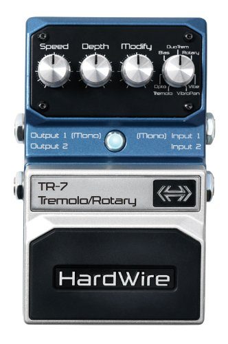 HardWire Tremolo Rotary HTR7 Pédale d'effet pour Guitare Bleu
