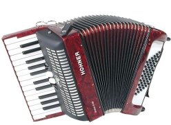 Hohner Accordeon Piano - BRAVO II 48 ROUGE
