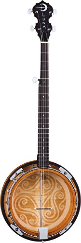 Luna Guitars BGB CEL 5 Banjo Marron