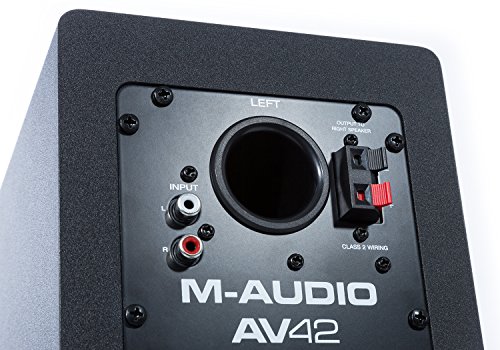 M-Audio AV 42 | Pack de 2 Enceintes de monitoring actives compactes - Système d'enceintes de bureau de référence pour création multimédia professionnelle – Image 5