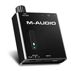 M-Audio Bass Traveler Amplificateur Portable Pour 2 Casques d'Écoute