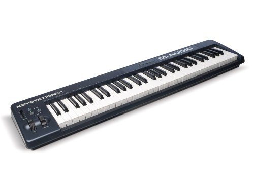 M-Audio Keystation 61 II | Clavier-maître USB / MIDI avec touches dynamiques sensibles à la vélocité. Comprend le logiciel Eighty Eight Ensemble développé par SONiVOX (pour Mac & PC)