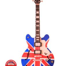 Oasis Union Jack Guitare miniature en bois