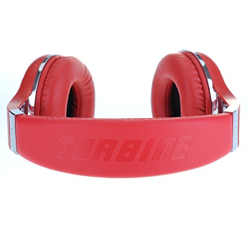 Patuoxun stéréo Oreillette Bluetooth 4.1 sans fil A2DP - Casque Microphone à l'intérieur Émission de Musique via Micro-SD/FM Radio - Hifi Haute qualité sonore pour pour iPhone, iPad, iPod, Samsung Galaxy, Tablet, PC et d'autres appareils Bluetooth - Rouge – Image 3