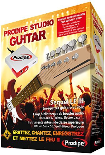 Prodipe Studio Guitar Interface audio pour Ordinateur portable/MacBook Noir
