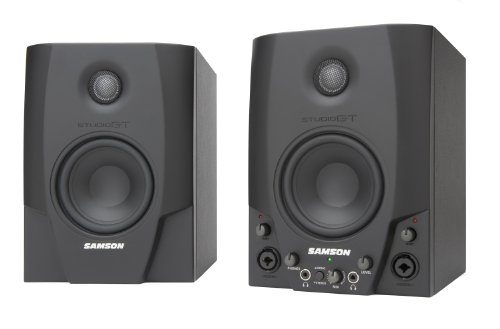 Samson SASGT4 Studio GT Paire de Moniteurs Actifs avec Interface Audio USB 2.0 2 x 20 W