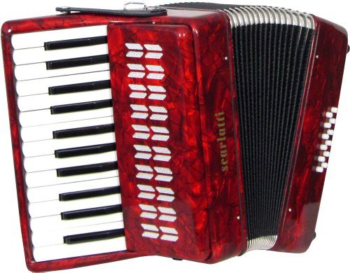Scarlatti Bambina Accordéon 12 basses Rouge
