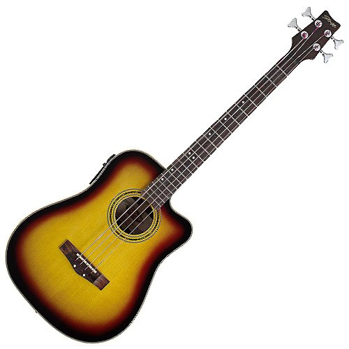 Stagg AB203CE-SB Basse électro-acoustique 4 cordes Sunburst
