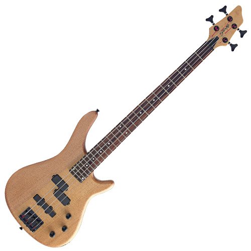 Stagg BC300-NS Guitare basse électrique "Fusion" 4 cordes - Naturel Satiné