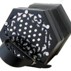 Stagi W15-MS Concertina 30 boutons Noir