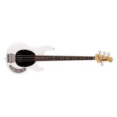 Sterling RAY4-WH/R Basse électrique 4 cordes blanche
