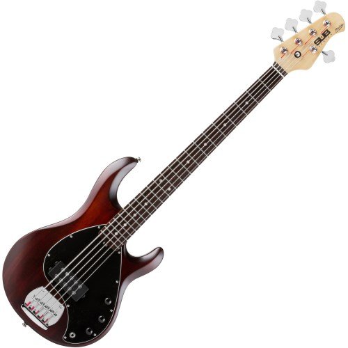 Sterling RAY5-WS/R Basse électrique 5 cordes Walnut Satin rouge