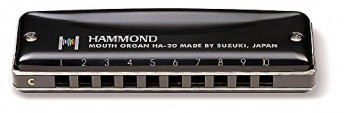 Suzuki-HA20B-Hammond-Harmonica-diatonique-en-si-10-Trous-Noir-0