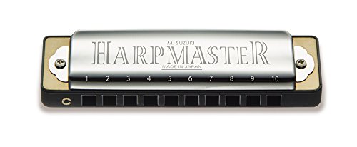 Suzuki MR200D Harpmaster Harmonica diatonique en ré 10 Trous Chrome
