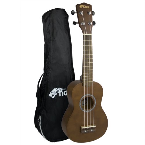 Tiger UKE12-NT Ukulélé avec Housse - Naturelle