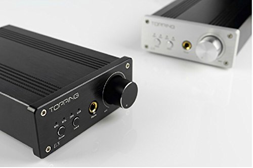 Topping D3 24B 192KHz USB optique coaxial BNC DAC Ampli casque Amplificateur (Noir) – Image 3