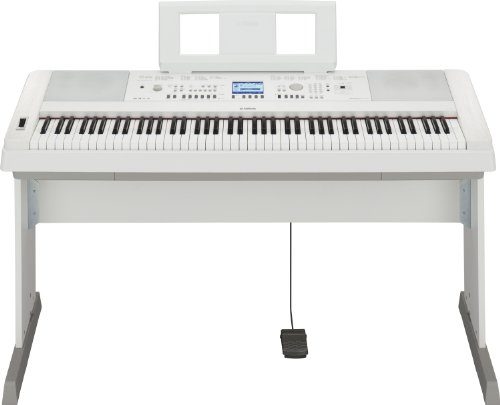 Yamaha DGX650WH Piano Numérique Compact 88 Touches 12 W Blanc mat