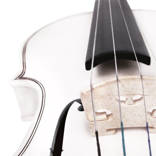Violon 4/4 – Blanc – en bois sculpté – DIVERSES COULEURS AU CHOIX