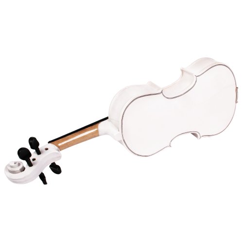 Violon 4/4 – Blanc – en bois sculpté – DIVERSES COULEURS AU CHOIX