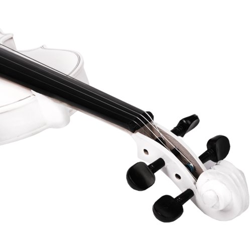 Violon 4/4 – Blanc – en bois sculpté – DIVERSES COULEURS AU CHOIX