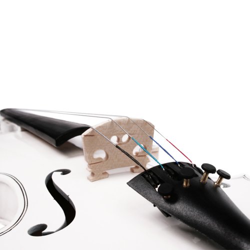 Violon 4/4 – Blanc – en bois sculpté – DIVERSES COULEURS AU CHOIX