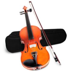 Violon 4/4 – Marron – en bois sculpté – DIVERSES COULEURS AU CHOIX