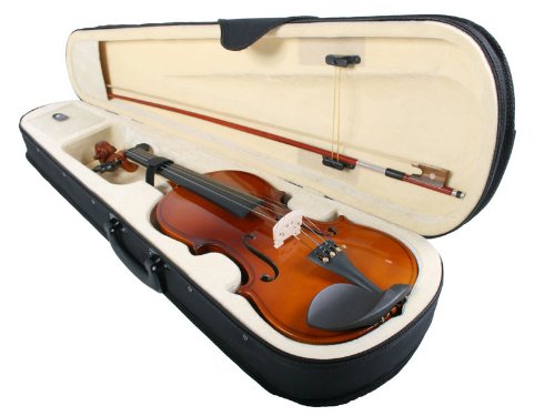 Violon 4/4 – Marron – en bois sculpté – DIVERSES COULEURS AU CHOIX