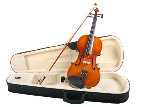 Violon 4/4 – Marron – en bois sculpté – DIVERSES COULEURS AU CHOIX