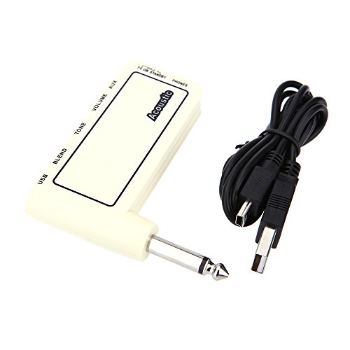 Andoer Mini Rechargeable Guitare Electrique plug Ampli Casque Amplificateur Original Son – Image 2