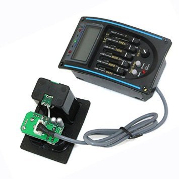 DN 5 bandes Guitare acoustique Préampli EQ Tuner Piezo LC-5 – Image 3
