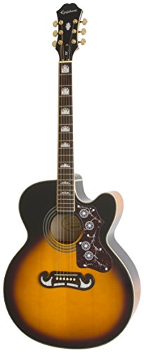 Epiphone EJ-200SCE Guitare électro-acoustique Vintage Sunburst
