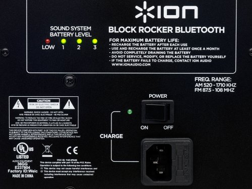 Ion Blockrocker BT PA Système Portable Bluetooth pour iPhone/Samsung/Android/iPad/iPod touch Noir – Image 8