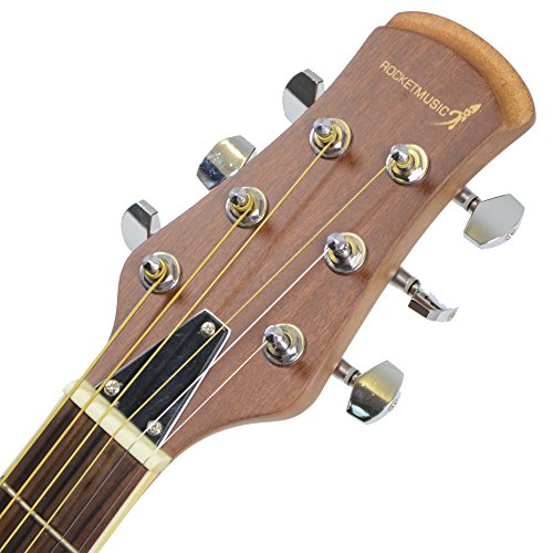 Rocket EAGC44BK Guitare électro-acoustique à pan coupé Noir – Image 4