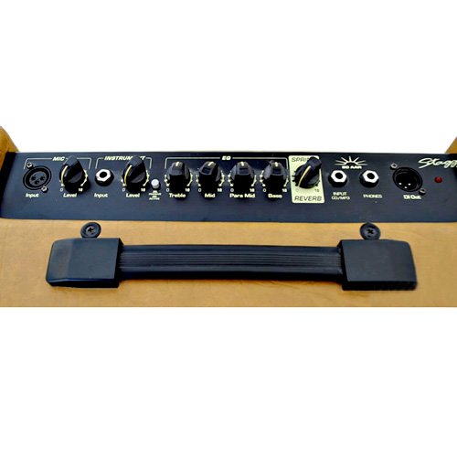 Stagg 60 AA R EU Amplificateur pour guitare acoustique + Reverb 60 W Marron – Image 3