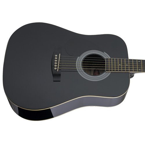 Stagg SW201 guitare gaucher - Noir – Image 2