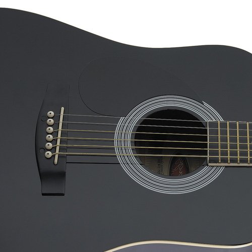 Stagg SW201 guitare gaucher - Noir – Image 3