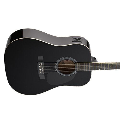 Stagg SW201BK-VT Guitare électro-acoustique Dreadnought Noir – Image 2
