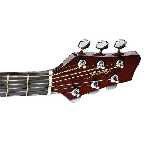 Stagg SW201CS Guitare acoustique Dreadnought Cherryburst – Image 3
