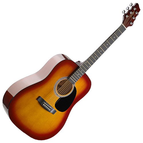Stagg SW201CS Guitare acoustique Dreadnought Cherryburst